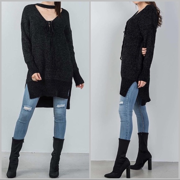 ‼️CLEARANCE‼️ Choker Tunic Top - Picture 2 of 6